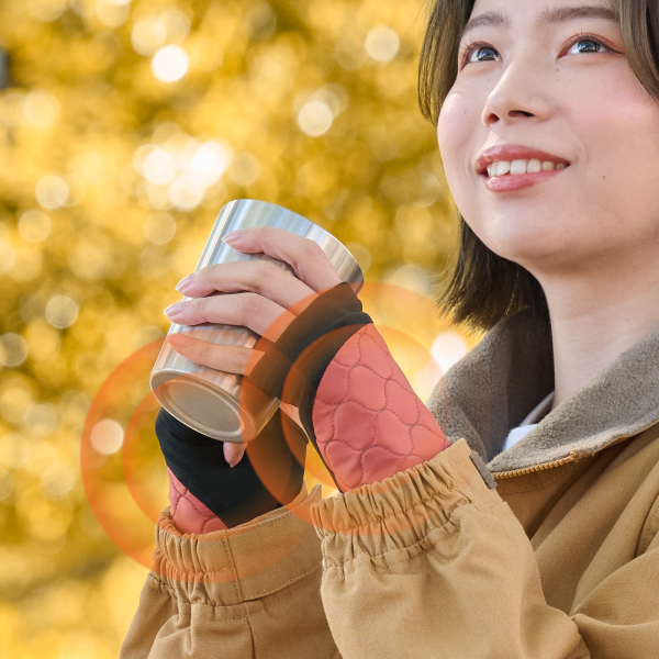 ダイヤ工業 bonbone 発熱ウォーマー キルト 手くび用 2024年モデル