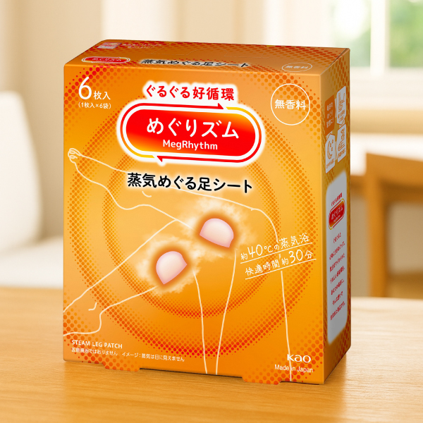 花王 めぐりズム じんわりスチーム足パック