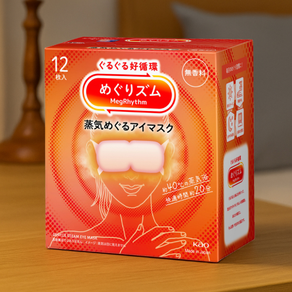 花王 めぐりズム 蒸気めぐるアイマスク 12枚入り