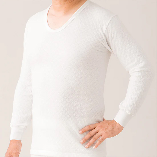 メディロン極上キルトインナー 長袖シャツ メンズ