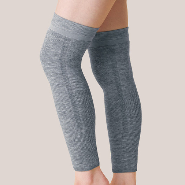 紀州備長炭繊維・ロングひざサポーター 2枚入