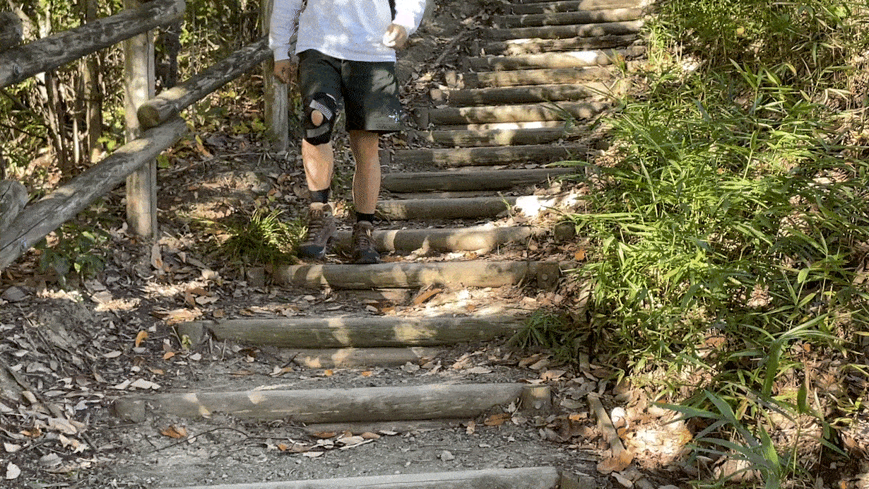 サポーターを着けるとラクラク