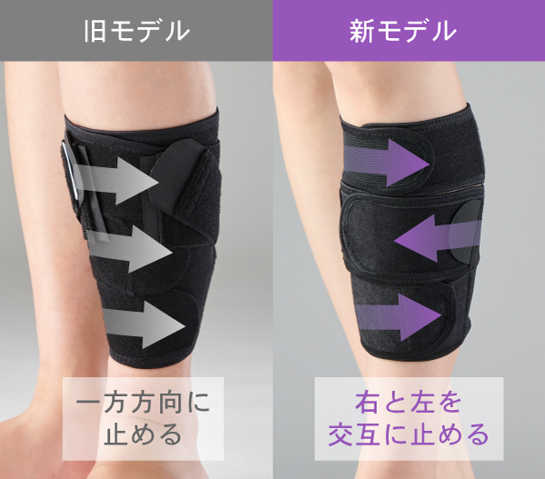 本体ベルトを交互に装着