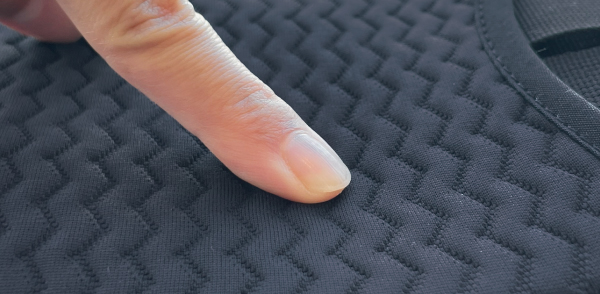 クッション性のある生地